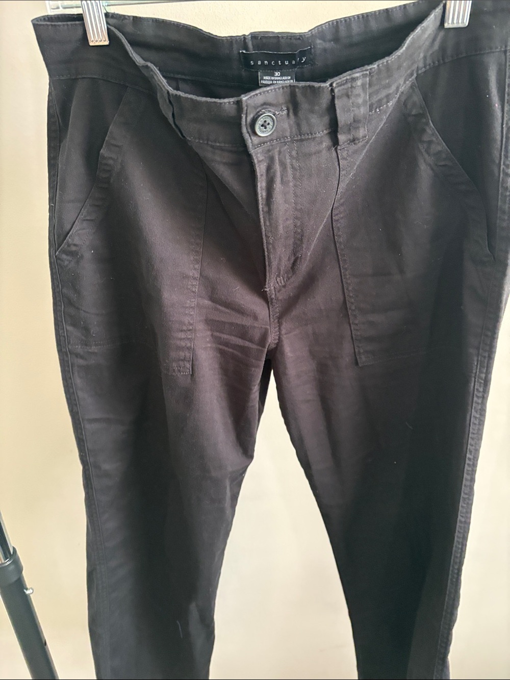 Sanctuary Black Straight cropped pants